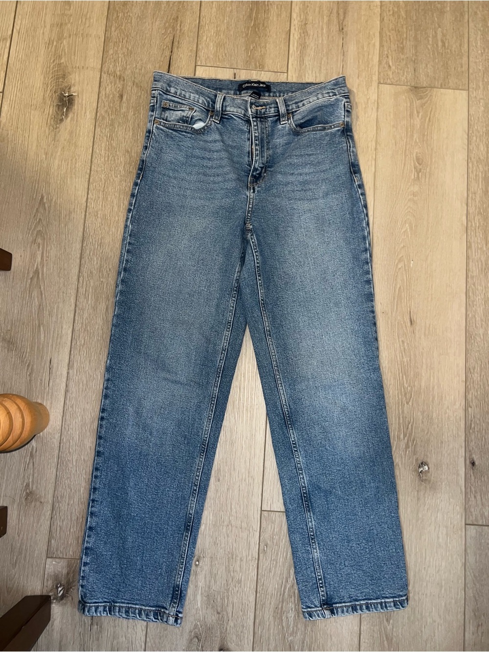 Calvin Klein Medium Wash Straight Leg Women's Jeans